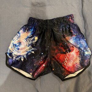 galaxy NASA Muay thai shorts